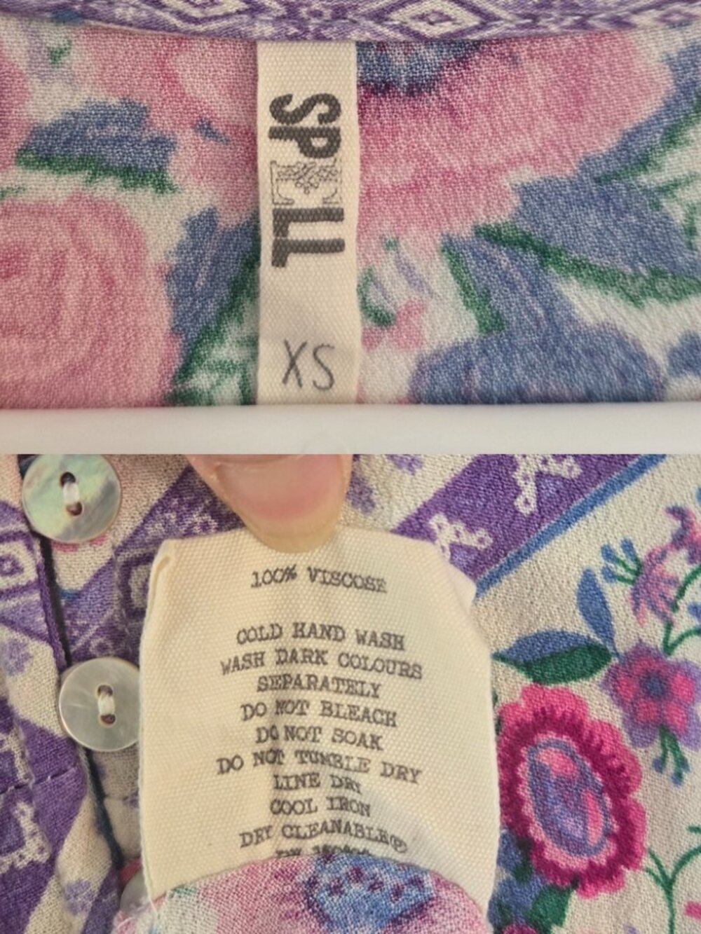 Spell & the Gypsy Babushka Lavender MaryKate Dress Size XS or Small - Picture 11 of 12